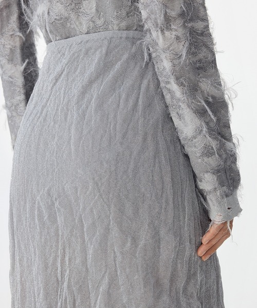 JNBY(ジェーエヌビーワイ)の「Shimmer Lace Knit Skirt / レースニットスカート(スカート・レディース・ブラック/グレー・40/38/36)」の18枚目の写真