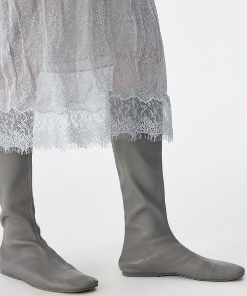 JNBY(ジェーエヌビーワイ)の「Shimmer Lace Knit Skirt / レースニットスカート(スカート・レディース・ブラック/グレー・40/38/36)」の19枚目の写真