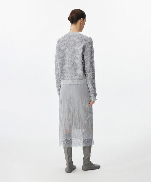 JNBY(ジェーエヌビーワイ)の「Shimmer Lace Knit Skirt / レースニットスカート(スカート・レディース・ブラック/グレー・40/38/36)」の22枚目の写真