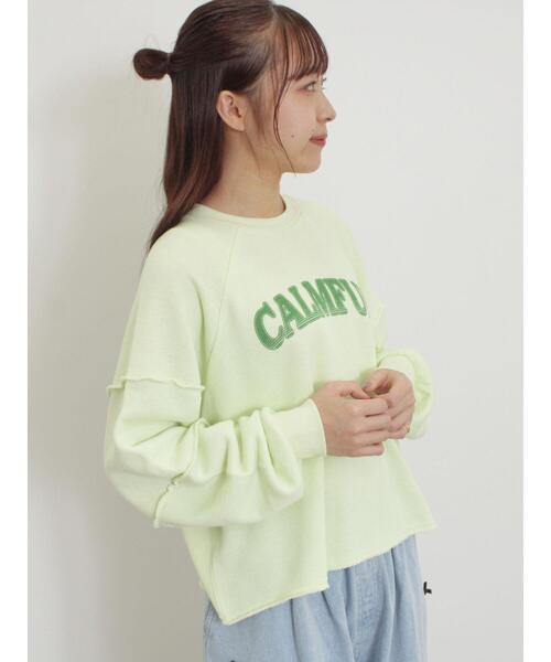 Samansa Mos2（サマンサ モスモス）の「切替プリントスウェット（Tシャツ/カットソー・レディース・ブルー/グリーン/チャコールグレー/グレー・F）」の19枚目の写真