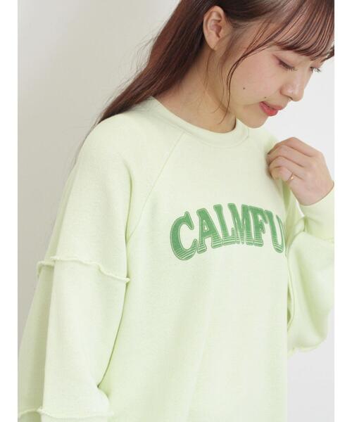 Samansa Mos2（サマンサ モスモス）の「切替プリントスウェット（Tシャツ/カットソー・レディース・ブルー/グリーン/チャコールグレー/グレー・F）」の20枚目の写真