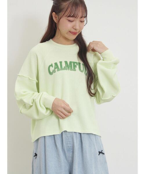 Samansa Mos2（サマンサ モスモス）の「切替プリントスウェット（Tシャツ/カットソー・レディース・ブルー/グリーン/チャコールグレー/グレー・F）」の21枚目の写真