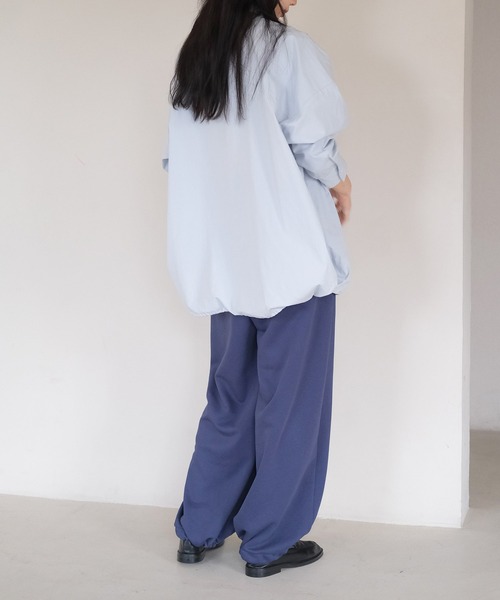 AKTE（アクテ）の「ボリュームスウェットパンツ（スウェットパンツ・レディース・ネイビー/オフホワイト・1/2）」の12枚目の写真