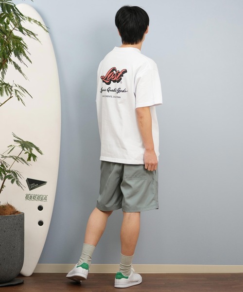 lost(ロスト)の「lost/ロスト 半袖Tシャツ/半袖Tee ヘビーウェイト バックプリント ユニセックス L25S-2105(Tシャツ/カットソー・メンズ・グレイッシュベージュ/ホワイト・XL/L/M)」の8枚目の写真