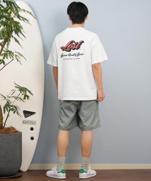 lost(ロスト)の「lost/ロスト 半袖Tシャツ/半袖Tee ヘビーウェイト バックプリント ユニセックス L25S-2105(Tシャツ/カットソー・メンズ・グレイッシュベージュ/ホワイト・XL/L/M)」の7枚目の写真