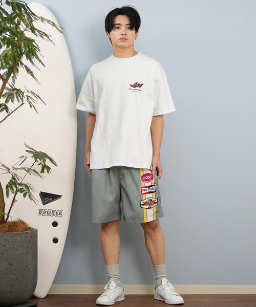 lost(ロスト)の「lost/ロスト 半袖Tシャツ/半袖Tee ヘビーウェイト バックプリント ユニセックス L25S-2105(Tシャツ/カットソー・メンズ・グレイッシュベージュ/ホワイト・XL/L/M)」の6枚目の写真