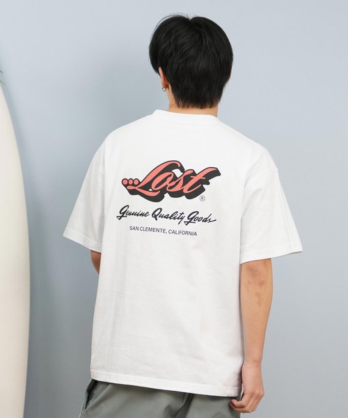 lost(ロスト)の「lost/ロスト 半袖Tシャツ/半袖Tee ヘビーウェイト バックプリント ユニセックス L25S-2105(Tシャツ/カットソー・メンズ・グレイッシュベージュ/ホワイト・XL/L/M)」の5枚目の写真