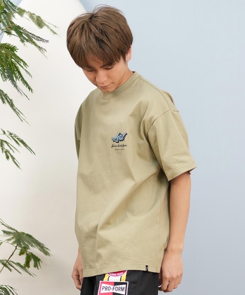 lost(ロスト)の「lost/ロスト 半袖Tシャツ/半袖Tee ヘビーウェイト バックプリント ユニセックス L25S-2105(Tシャツ/カットソー・メンズ・グレイッシュベージュ/ホワイト・XL/L/M)」の10枚目の写真