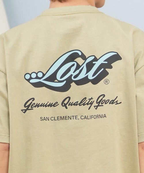 lost(ロスト)の「lost/ロスト 半袖Tシャツ/半袖Tee ヘビーウェイト バックプリント ユニセックス L25S-2105(Tシャツ/カットソー・メンズ・グレイッシュベージュ/ホワイト・XL/L/M)」の16枚目の写真