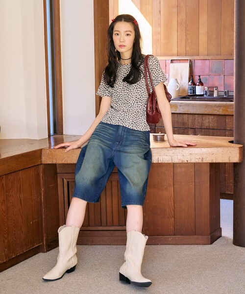 tobアニエス・ベー新品未使用デニムハーフパンツ パンツ｜To b. by agnès b.（トゥービー バイ アニエスベー