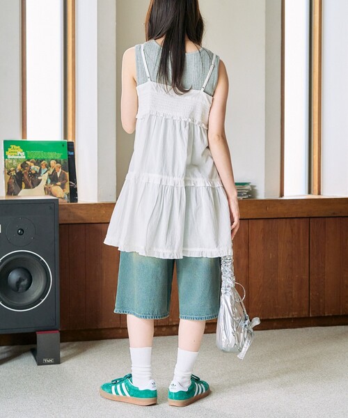 FREAK'S STORE(フリークスストア)の「限定展開 加工 デニム ハーフ パンツ(デニムパンツ・レディース・ブルー/ブラック/ブラウン/ネイビー・MEDIUM/SMALL)」の19枚目の写真