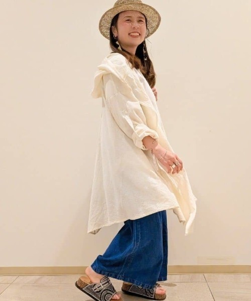 チャイハネ(チャイハネ)の「【チャイハネ】メンヘンディ刺繍MEN'Sカーディガン(カーディガン/ボレロ・メンズ・ベージュ/ホワイト/ブラック・FREE)」の12枚目の写真
