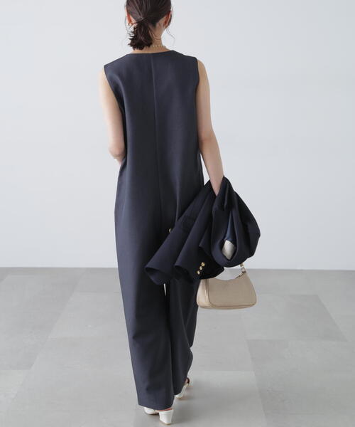 FREE'S MART（フリーズマート）の「◆［MFM］リネンライクオールインワン（つなぎ/オールインワン・レディース・ネイビー/ベージュ/グレー・FREE）」の12枚目の写真