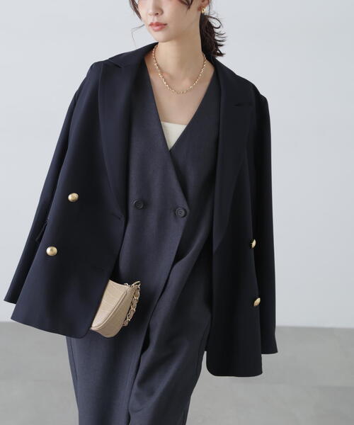 FREE'S MART（フリーズマート）の「◆［MFM］リネンライクオールインワン（つなぎ/オールインワン・レディース・ネイビー/ベージュ/グレー・FREE）」の16枚目の写真