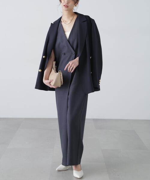 FREE'S MART（フリーズマート）の「◆［MFM］リネンライクオールインワン（つなぎ/オールインワン・レディース・ネイビー/ベージュ/グレー・FREE）」の17枚目の写真