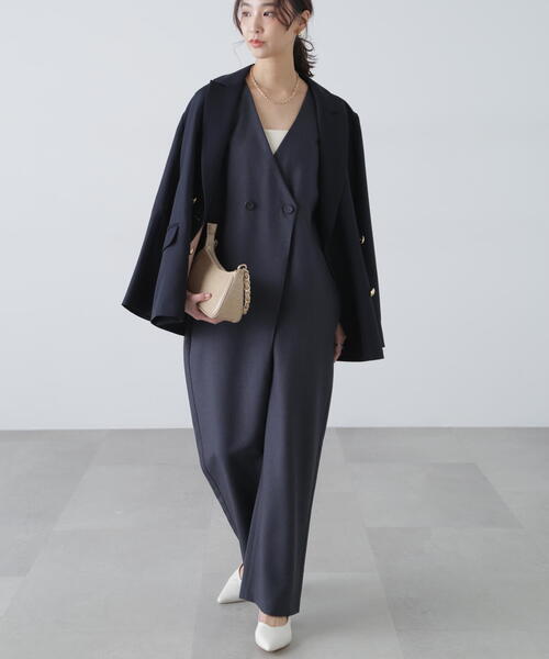 FREE'S MART（フリーズマート）の「◆［MFM］リネンライクオールインワン（つなぎ/オールインワン・レディース・ネイビー/ベージュ/グレー・FREE）」の18枚目の写真