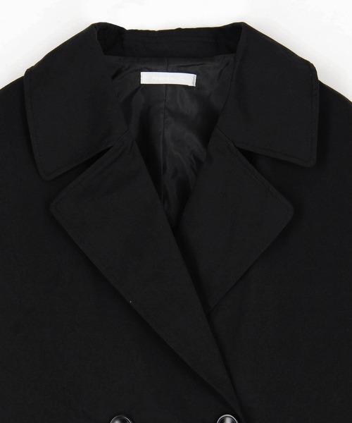 NICOLE white（ニコルホワイト）の「MA-1ハーフコート（その他アウター・レディース・カーキ/ブラック・FREE）」の6枚目の写真