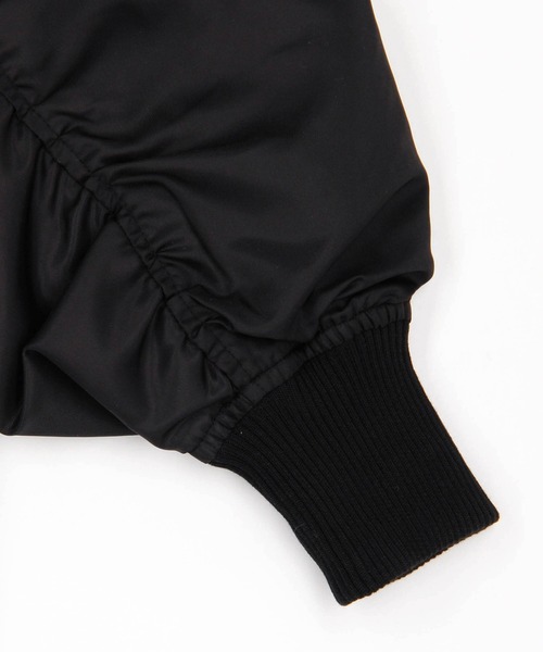 NICOLE white（ニコルホワイト）の「MA-1ハーフコート（その他アウター・レディース・カーキ/ブラック・FREE）」の7枚目の写真