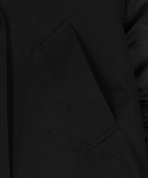 NICOLE white（ニコルホワイト）の「MA-1ハーフコート（その他アウター・レディース・カーキ/ブラック・FREE）」の8枚目の写真