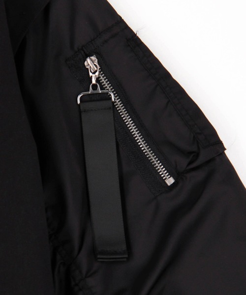 NICOLE white（ニコルホワイト）の「MA-1ハーフコート（その他アウター・レディース・カーキ/ブラック・FREE）」の10枚目の写真