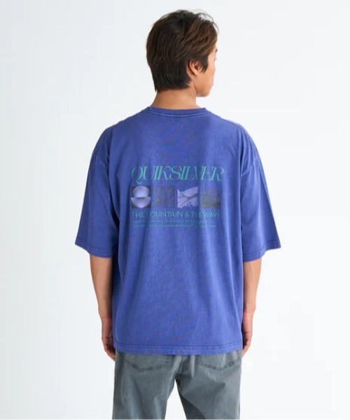 Quiksilver(クイックシルバー)の「INTERCONNECT ST /クイックシルバーバックプリント半袖Tシャツ(Tシャツ/カットソー・メンズ・ピンク/ホワイト/インディゴブルー/ブラック・X-LARGE/MEDIUM/LARGE/SMALL)」の1枚目の写真
