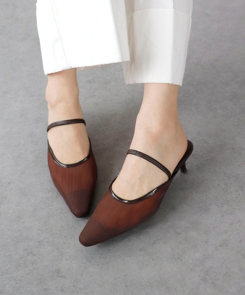 Three Four Time（ｽﾘｰﾌｫｰﾀｲﾑ）の「【Casselini】Sheer mules（サンダル・レディース・ブルー/ベージュ/ブラウン・24㎝/23.5㎝）」の5枚目の写真