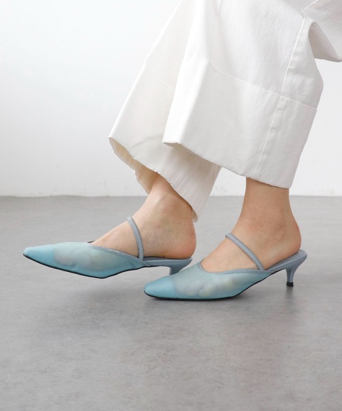 Three Four Time（ｽﾘｰﾌｫｰﾀｲﾑ）の「【Casselini】Sheer mules（サンダル・レディース・ブルー/ベージュ/ブラウン・24㎝/23.5㎝）」の13枚目の写真