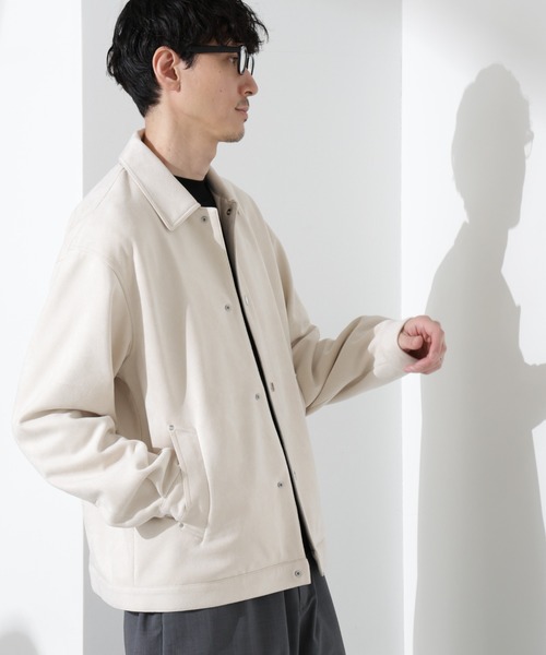 セール】フェイクスエードシャツブルゾン（ブルゾン）｜NANO universe