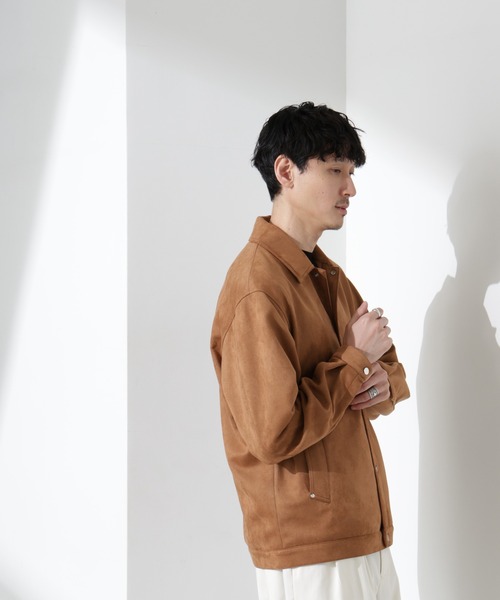 セール】フェイクスエードシャツブルゾン（ブルゾン）｜NANO universe