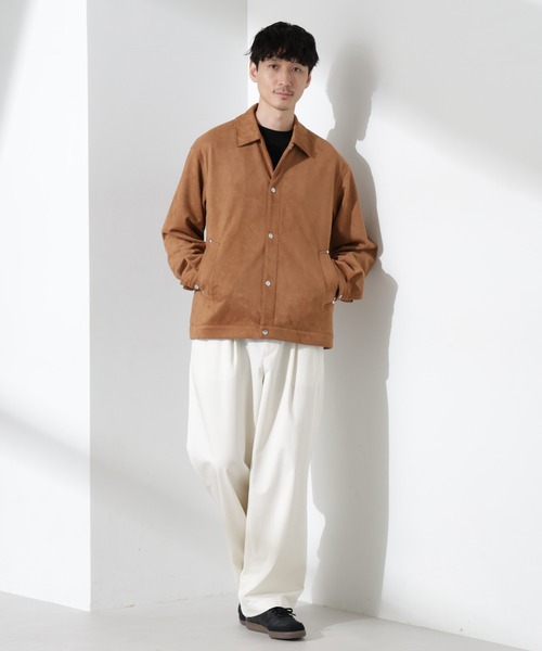 セール】フェイクスエードシャツブルゾン（ブルゾン）｜NANO universe