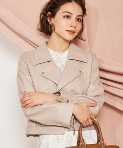 ラムレザー ライダース ジャケット（ライダースジャケット）｜23区 S