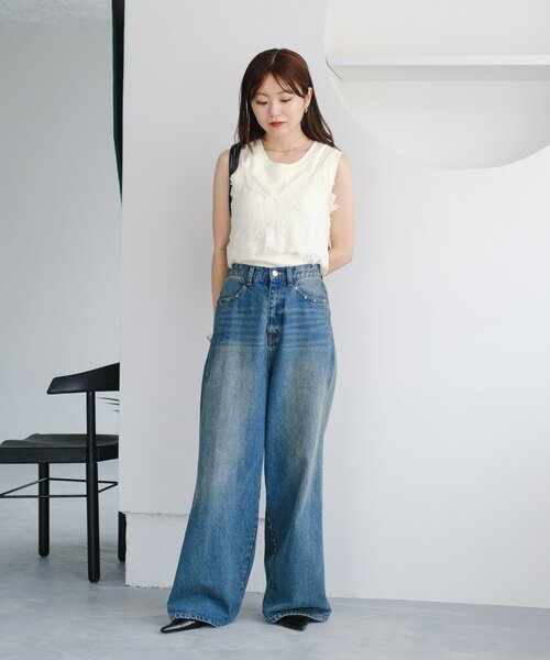 Kastane（カスタネ）の「レースビスチェ（キャミソール・レディース・アイボリー/オフホワイト・FREE）」の8枚目の写真