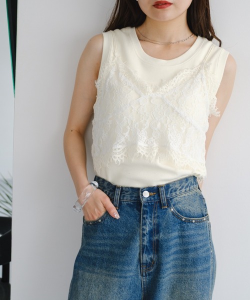 【新品】Kastane レースビスチェ オフホワイト Kastane キャミソール レースビスチェ : ZOZOTOWN Yahoo!店