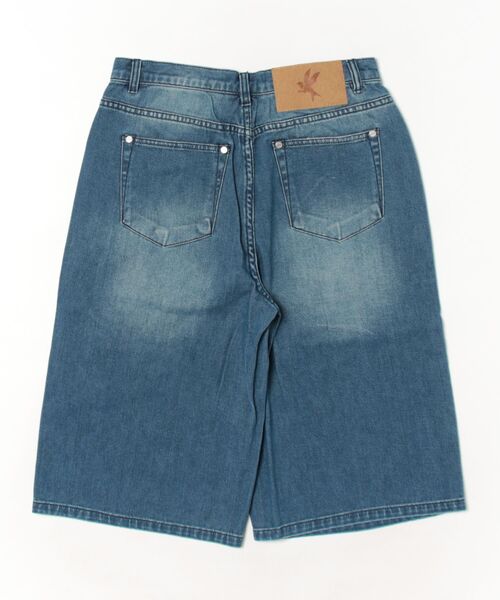 One Tea spoon(ワンティースプーン)の「BEASTIE LOW WAIST WIDE LEG DENIM SHORT(デニムパンツ・レディース・インディゴブルー・25/24/26)」の6枚目の写真