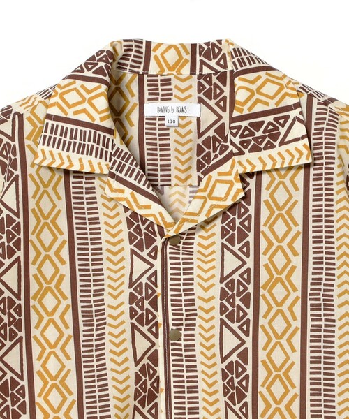 B:MING by BEAMS(ビーミングバイビームス)の「エスニック プリント シャツ(100~140cm)(シャツ/ブラウス・キッズ・ブラウン/ネイビー・100/110/120/130/140)」の12枚目の写真