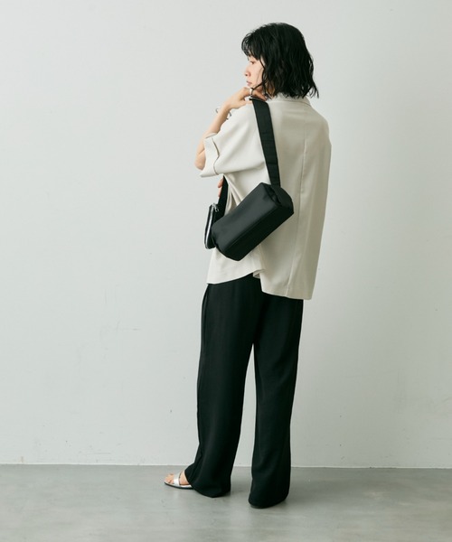 Shelly island（シェリーアイランド）の「ポーチ付きショルダーバッグ（ショルダーバッグ・レディース・ホワイト/ブラック・FREE）」の18枚目の写真