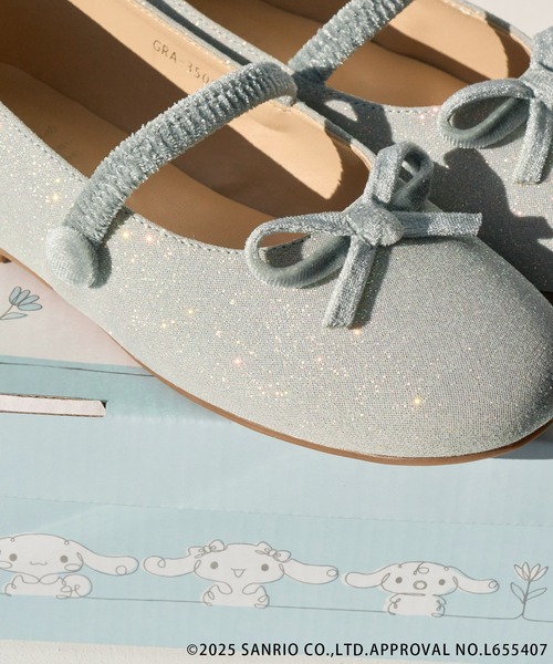 ROPE' PICNIC(ロペピクニック)の「【ROPE' PICNIC×Sanrio characters】【KIDS】グリッターバレエシューズ(バレエシューズ・キッズ・ブラック/ブルー系その他5・18/20/21/19)」の11枚目の写真