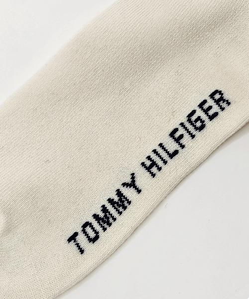 TOMMY HILFIGER（トミーヒルフィガー）の「【EC別注】TOMMY HILFIGER/トミーヒルフィガー ブランド ロゴ 靴下 ミドル丈 クルーソックス 2足セット 23cm 24cm 25cm（ソックス/靴下・レディース・その他1/その他2/その他3/アイボリー/ブラック・23-25cm）」の14枚目の写真