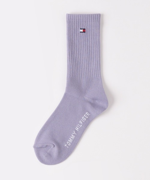 TOMMY HILFIGER（トミーヒルフィガー）の「【EC別注】TOMMY HILFIGER/トミーヒルフィガー ブランド ロゴ 靴下 ミドル丈 クルーソックス 2足セット 23cm 24cm 25cm（ソックス/靴下・レディース・その他1/その他2/その他3/アイボリー/ブラック・23-25cm）」の10枚目の写真