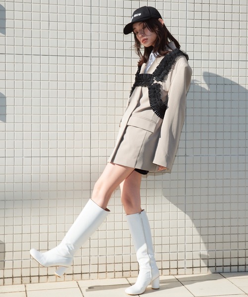 【新品未開封】Narcissusオリジナル チュールビーズハーネス ホワイト 白 新品未開封】Narcissusオリジナル チュールビーズハーネス ホワイト 白