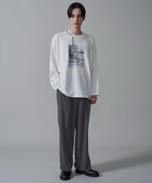 BROWNY（ブラウニー）の「BROWNY/グラフィックステッチロンT（Tシャツ/カットソー・メンズ・ホワイト/ブラック・MEDIUM/LARGE）」の12枚目の写真