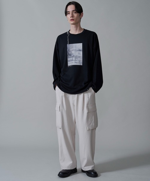 BROWNY（ブラウニー）の「BROWNY/グラフィックステッチロンT（Tシャツ/カットソー・メンズ・ホワイト/ブラック・MEDIUM/LARGE）」の13枚目の写真