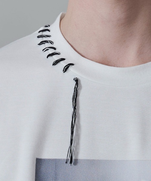 BROWNY（ブラウニー）の「BROWNY/グラフィックステッチロンT（Tシャツ/カットソー・メンズ・ホワイト/ブラック・MEDIUM/LARGE）」の16枚目の写真