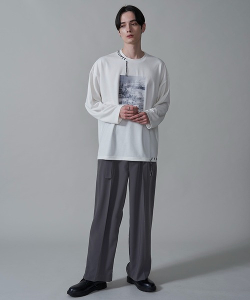 BROWNY（ブラウニー）の「BROWNY/グラフィックステッチロンT（Tシャツ/カットソー・メンズ・ホワイト/ブラック・MEDIUM/LARGE）」の20枚目の写真