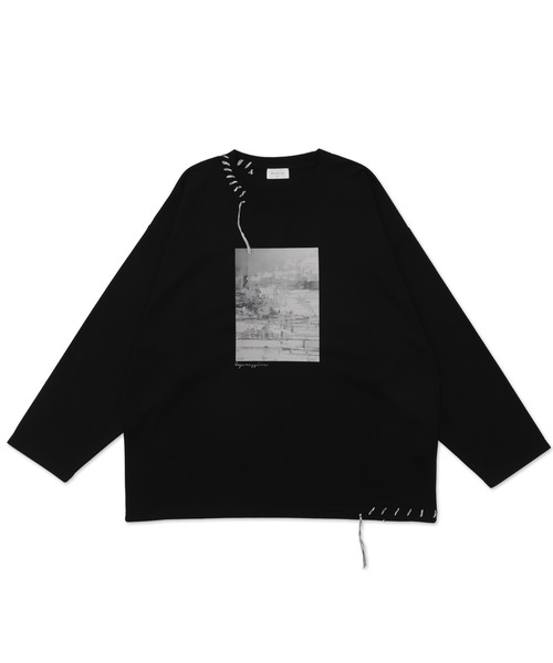 BROWNY（ブラウニー）の「BROWNY/グラフィックステッチロンT（Tシャツ/カットソー・メンズ・ホワイト/ブラック・MEDIUM/LARGE）」の6枚目の写真