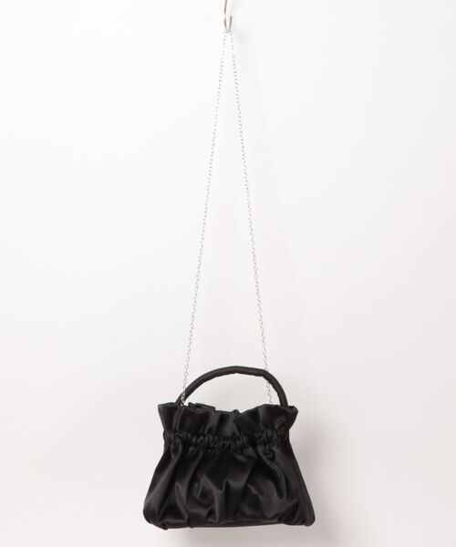 My shawty(マイシャウティー)の「3way satin pearl bag(ハンドバッグ・レディース・ホワイト/ネイビー/ベージュ/ブラック・FREE)」の16枚目の写真