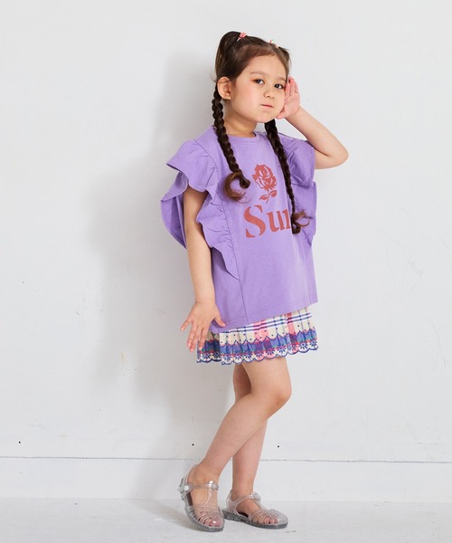 LSP WOW（エルエスピーワオ）の「【LSP WOW!】インド綿 キュロット（その他パンツ・キッズ・パープル/ブルー・140/130/120/110/100）」の8枚目の写真