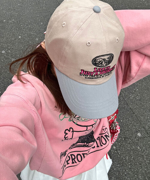 CIAOPANIC（チャオパニック）の「ジャーニーロゴバイカラーキャップ（キャップ・レディース・グリーン/サックスブルー/レッド・ONE SIZE）」の8枚目の写真