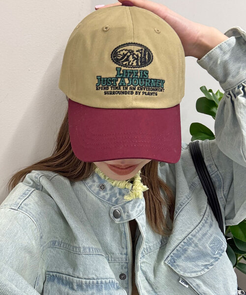 CIAOPANIC（チャオパニック）の「ジャーニーロゴバイカラーキャップ（キャップ・レディース・グリーン/サックスブルー/レッド・ONE SIZE）」の18枚目の写真