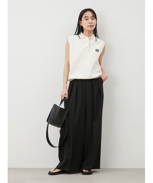 Mila Owen（ミラオーウェン）の「フラップデザイン2タックワイドパンツ（その他パンツ・レディース・ブラック/その他/ブラウン/ベージュ・0/1/00）」の16枚目の写真